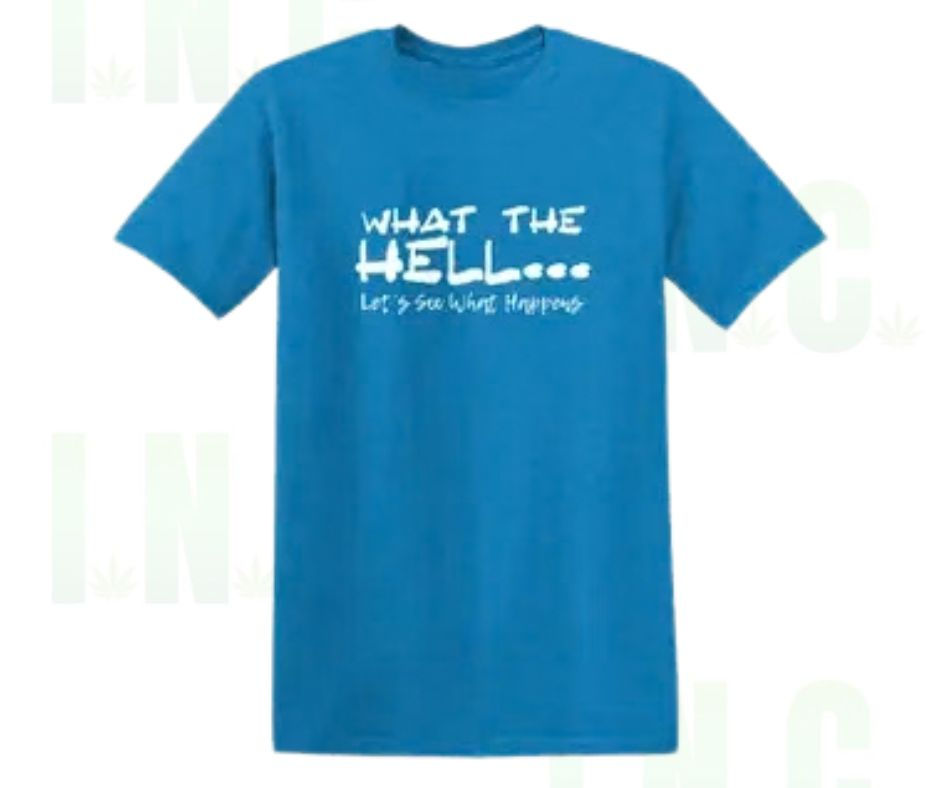 Sapphire What the Hell… Let's See What Happens Tee – Go With It Front View