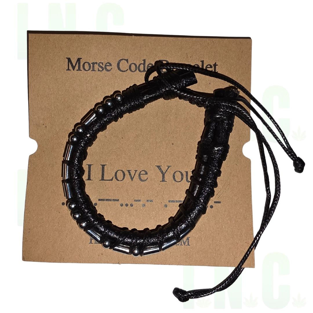 I Love You Stainless Steel Adjustable Bracelet