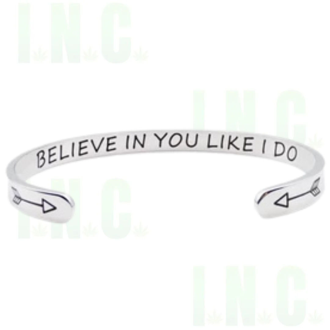 Believe In You Like I Do Bangle