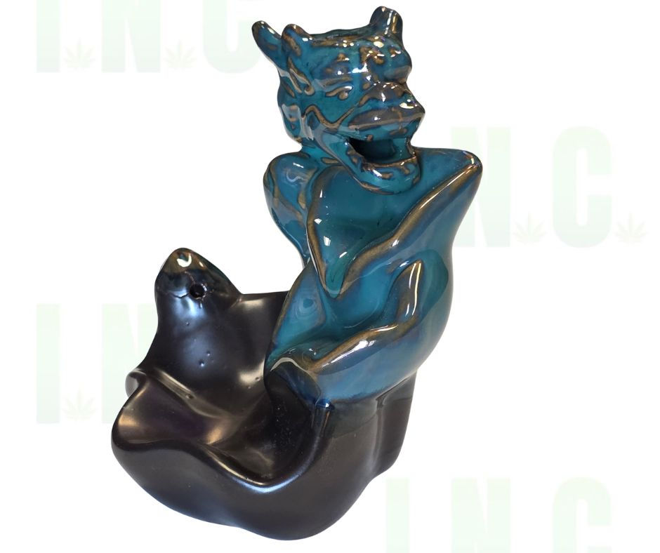 Thumbnail: Green Dragon By Pond Backflow Burner