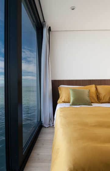 Panoramic lagoon view from AQVA Venice suite