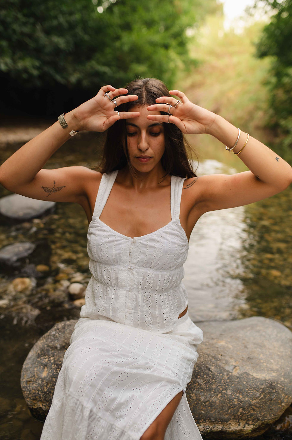 Celeste Embroidered Top | White