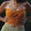 Thumbnail: Sierra Twisted Knit top | Orange