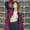 Jade Velvet Jacket | Wine