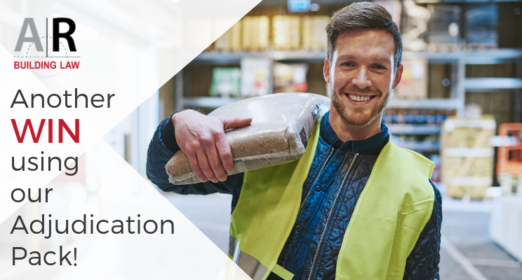 Subbies and Tradies - Another WIN using our Adjudication Pack, subbies get paid, tradies get paid, adjudication application, arbuildinglaw, subbie lawyer, your subbie lawyer - www.subbiesgetpaid.com.au - www.subcontractors.arbuildinglaw.com.au