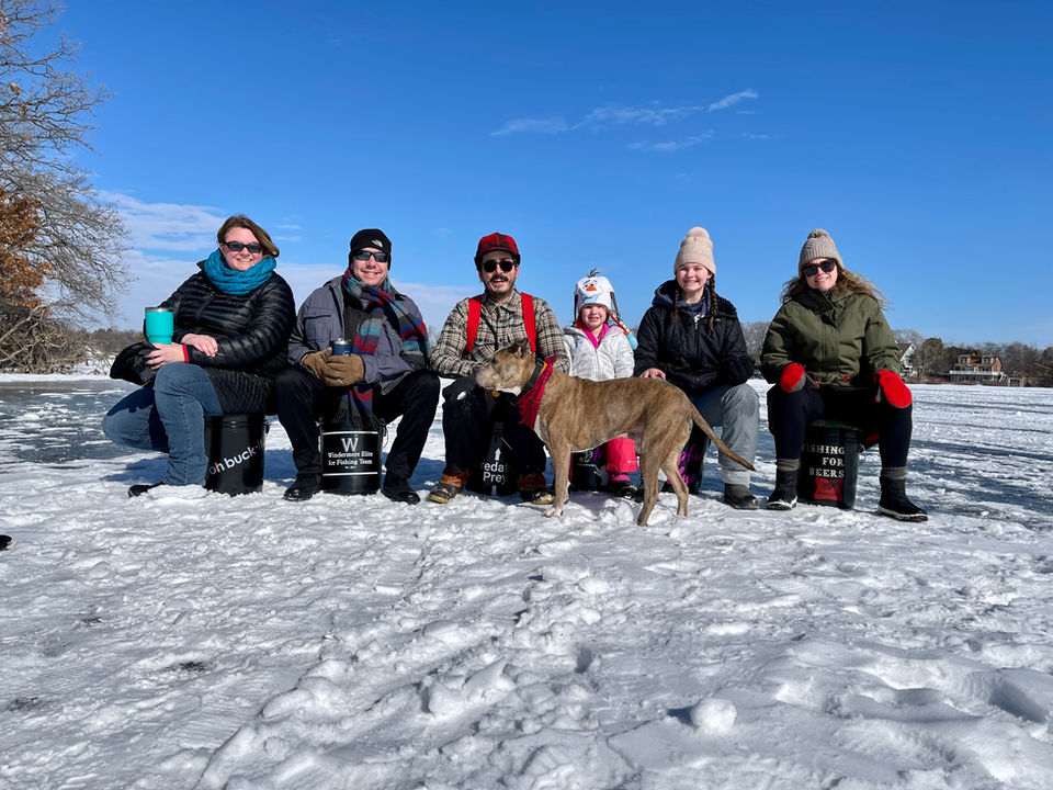 Ice Fishing on Whitewater Lake