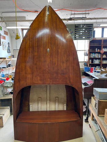 Repurposed Boat into a Display Case