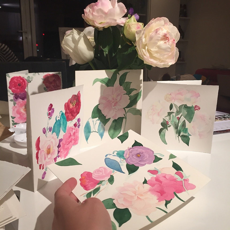 Floral wedding invitations