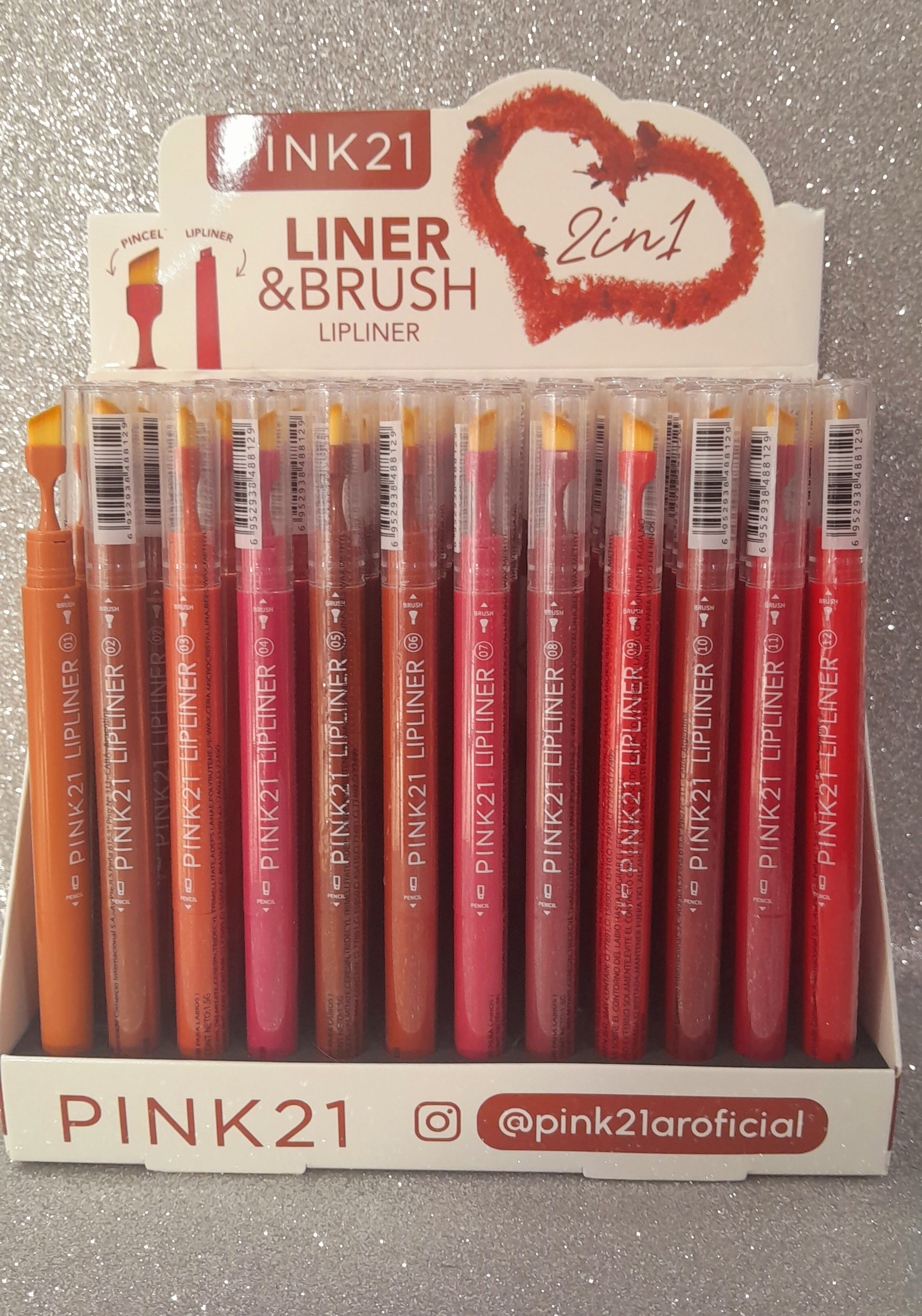 LIP LINER & BRUSH X CAJA