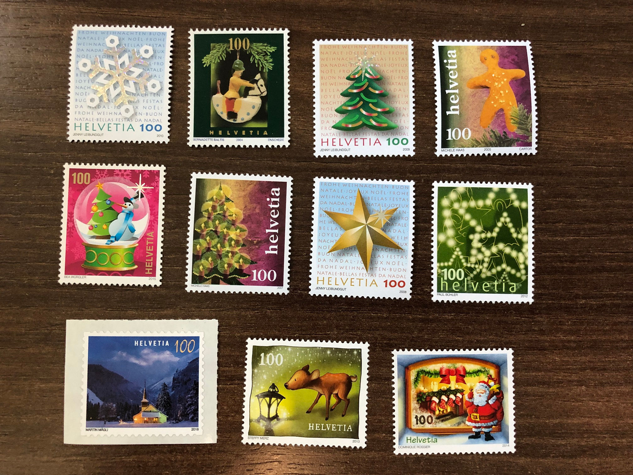 1.00 B Post Weihnachtsmarken