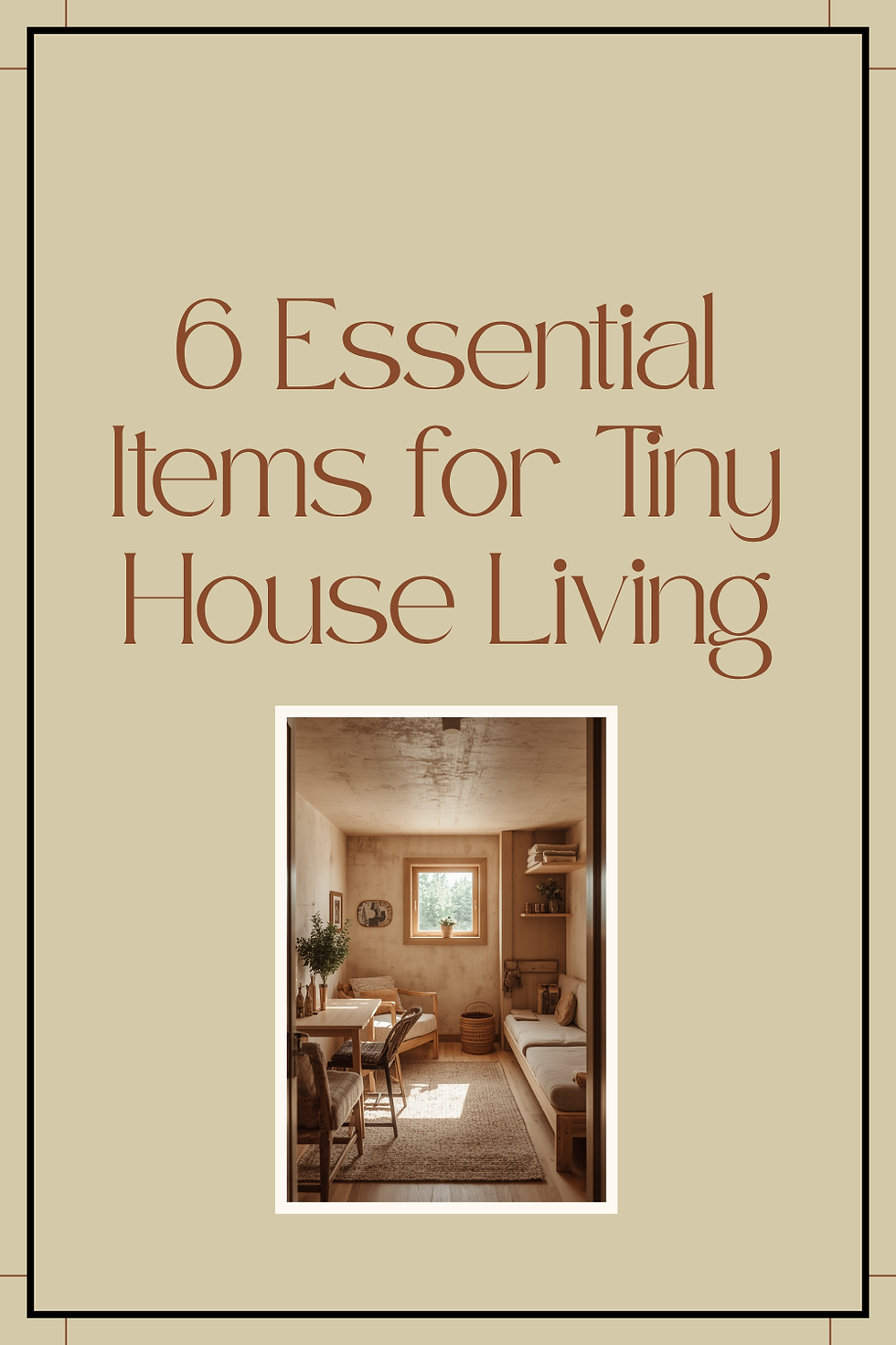 6 Essential Items for Tiny House Living