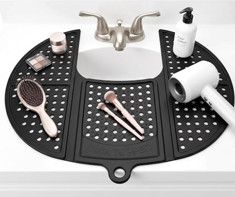 #ad Silicone Bathroom Sink Topper