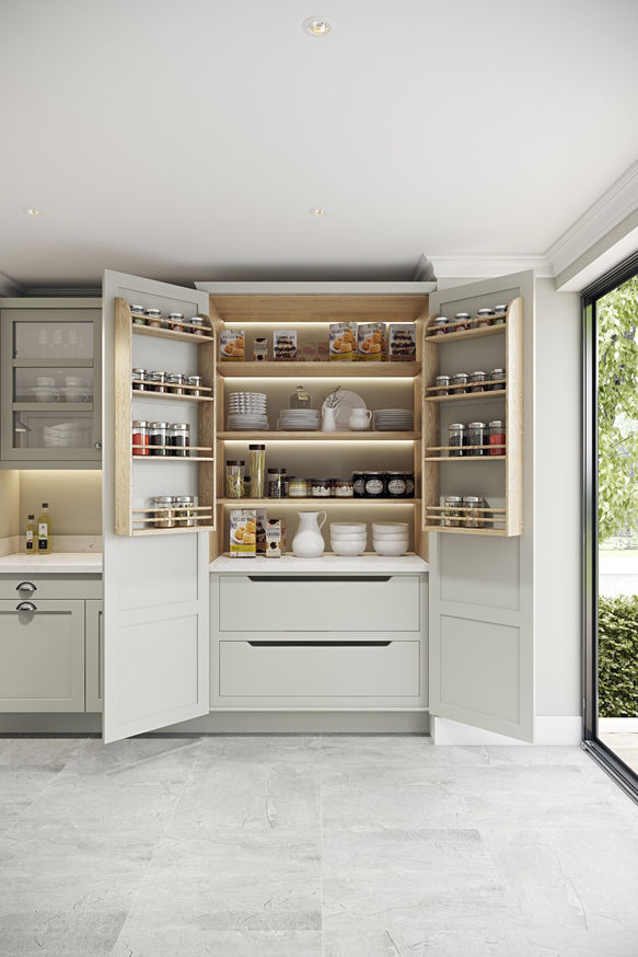 Shaker kitchen larder unit