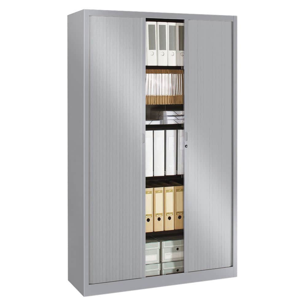 Armoire à rideaux ÉCO+ H. 198 x L. 120 cm - 4 tablettes