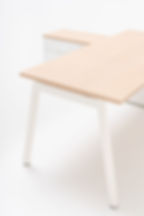 Thumbnail: Bureau avec rangement NETUP  - Piétement A