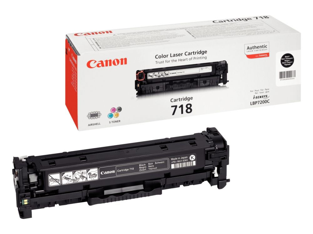 Cartouche laser à la marque Canon 718 noir
