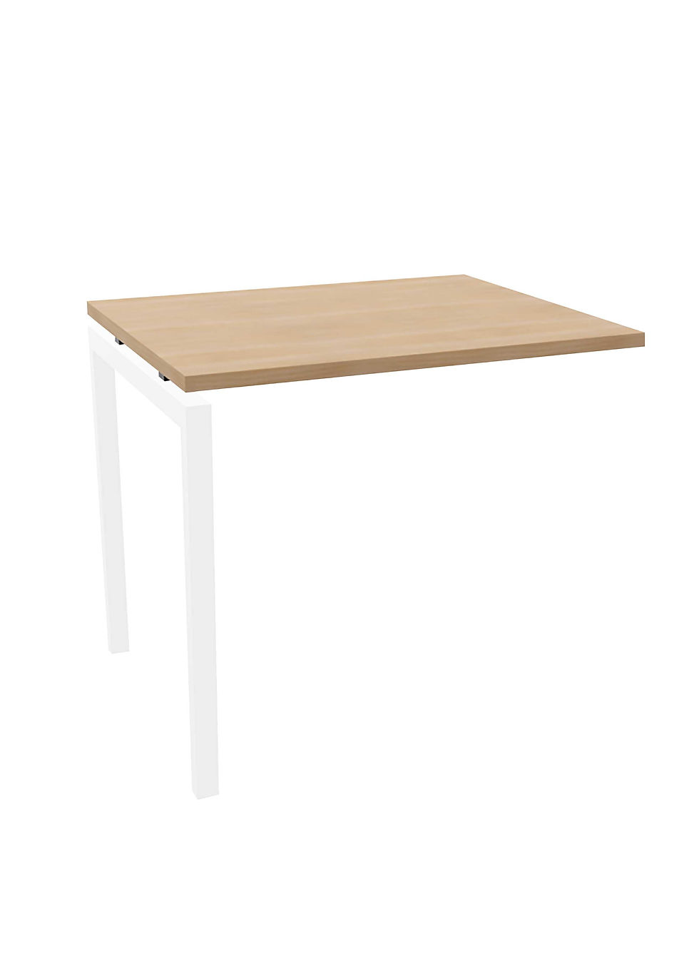 Thumbnail: Retour pour table de bureau Idesk - Piétement Blanc