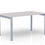 Miniature : Table de bureau PAOLA - Piétement Gris aluminium