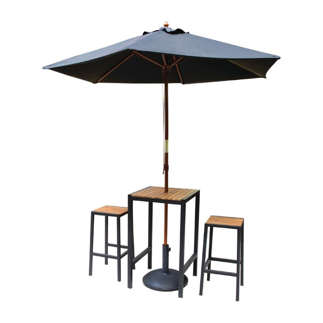 Mange-debout acier et acacia