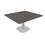 Miniature : Table intermédiaire Meeting - Pied tulipe Gris aluminium
