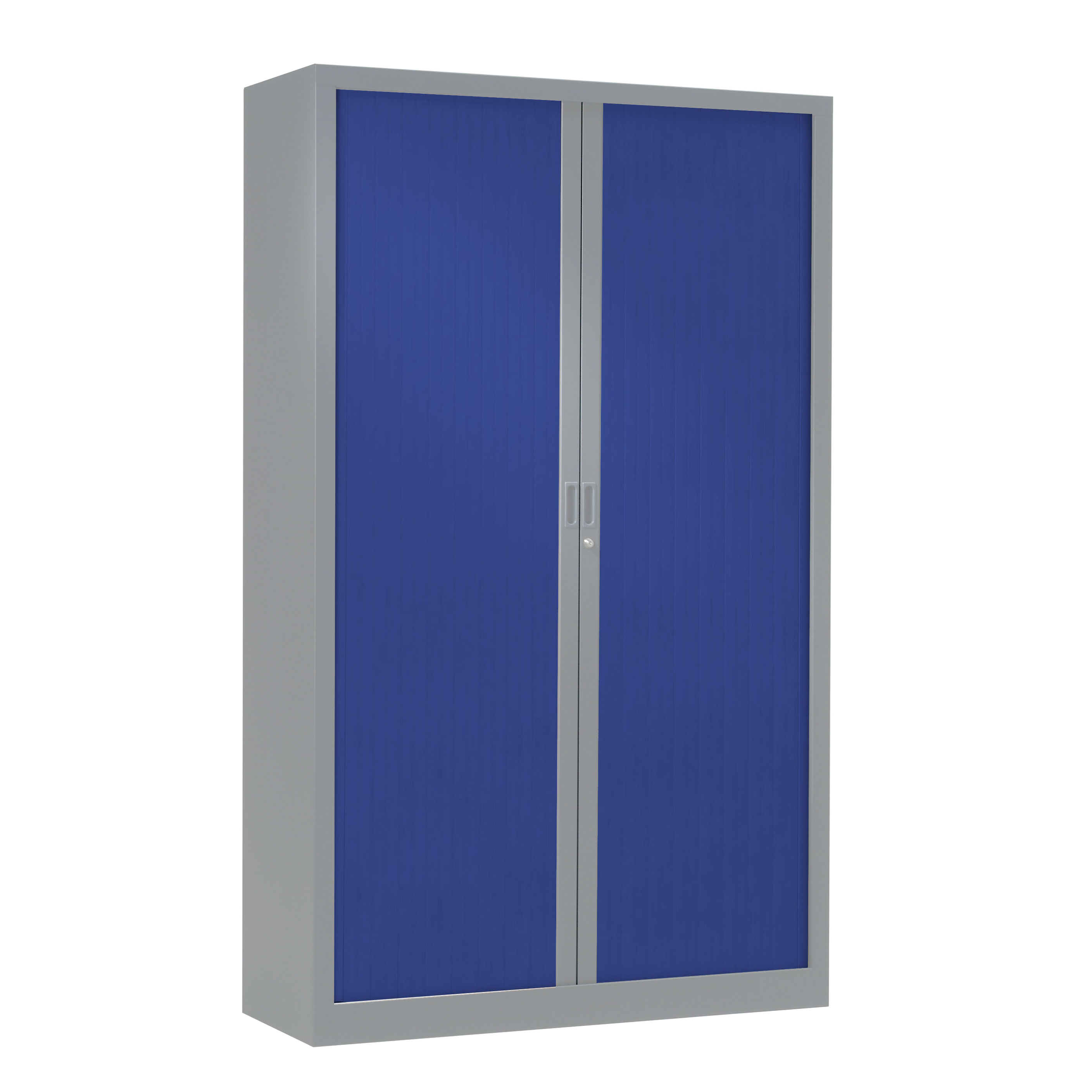 Armoire à rideaux bicolore 198 x 120 cm - Corps Aluminium - Rideaux Color