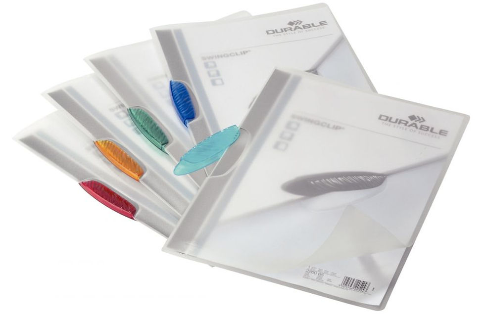 Chemise à clip Swingclip clip pivotant translucide orange