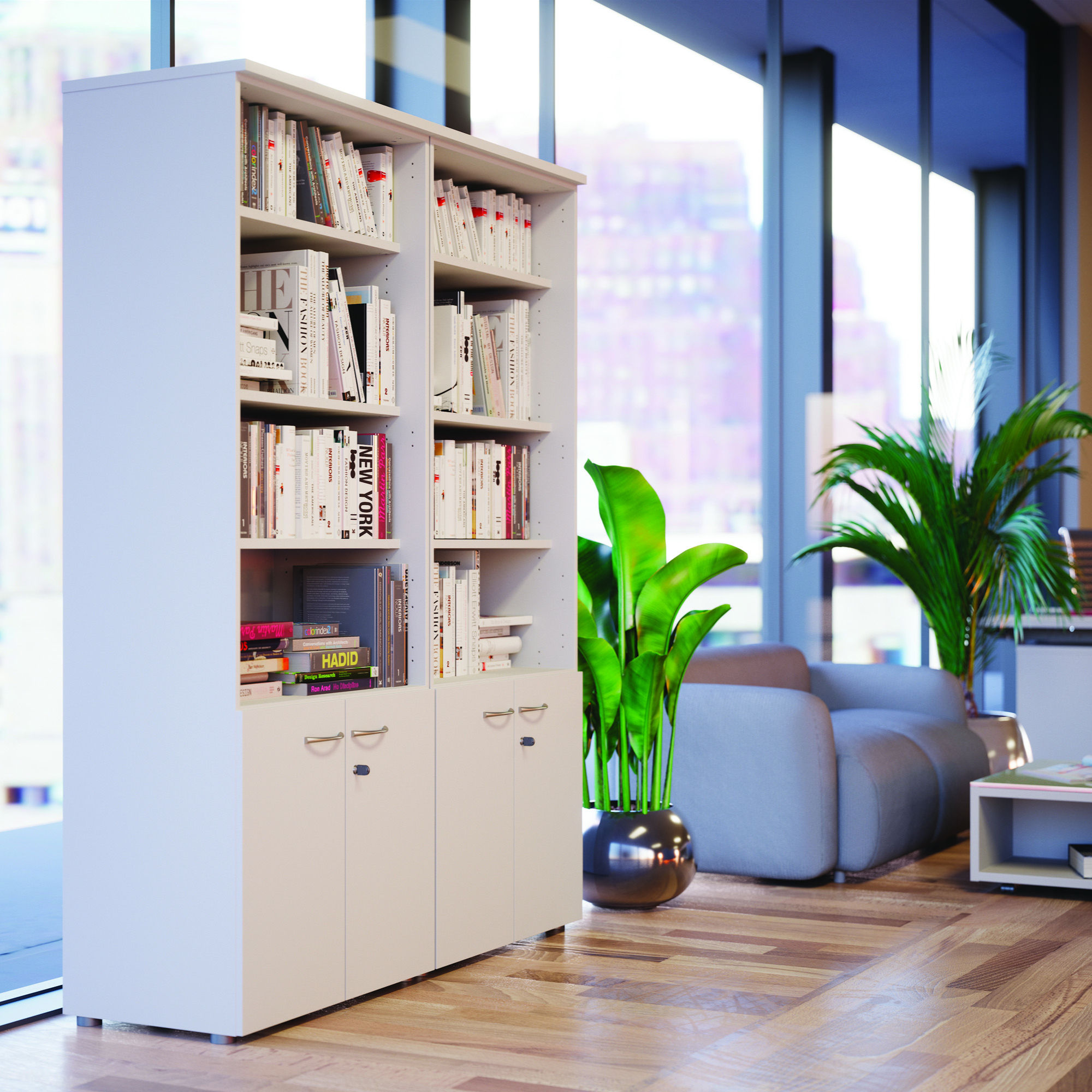 Armoire haute JAROD - 2 portes basses