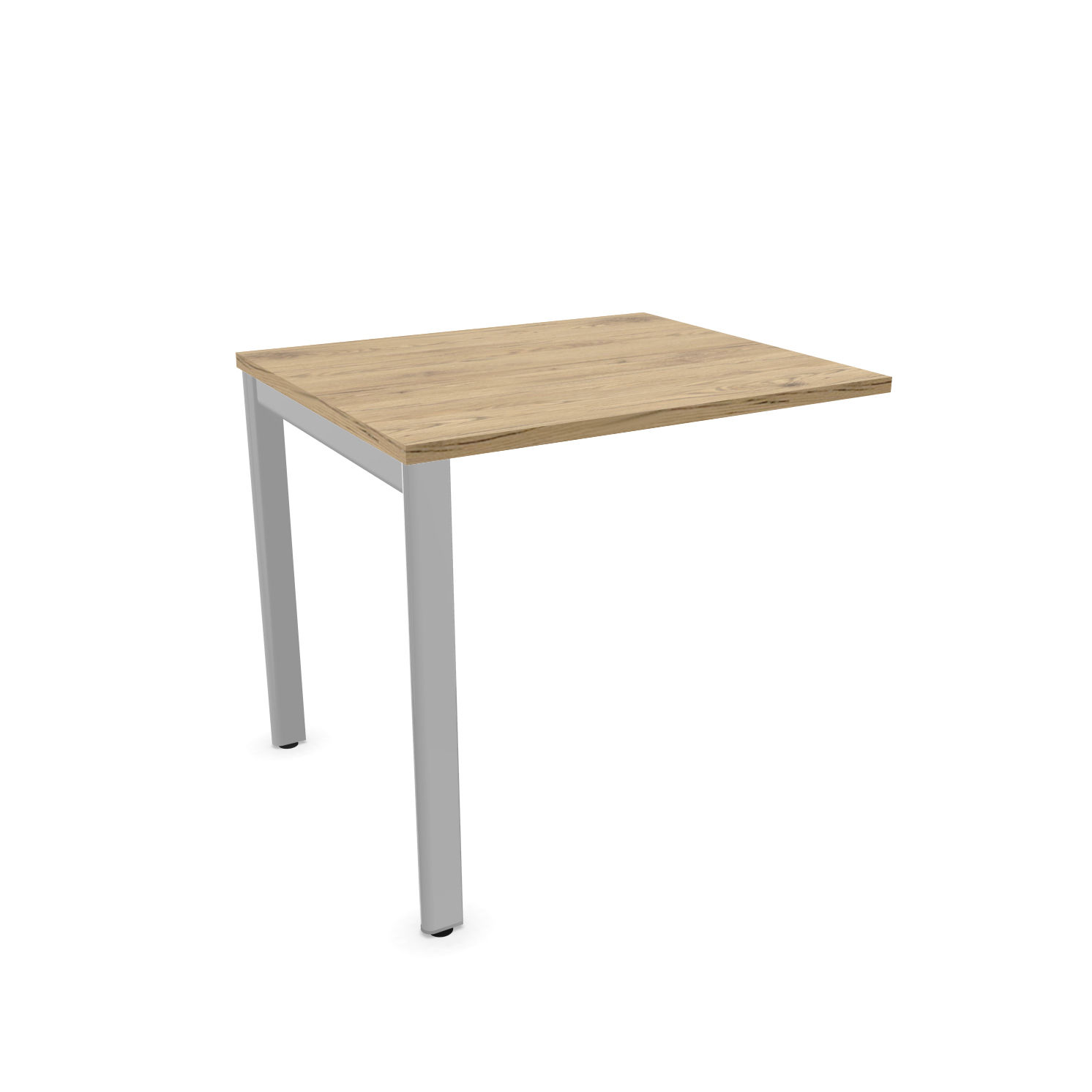 Retour pour bureau PAOLA - Piétement Gris aluminium