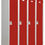 Thumbnail: Vestiaire monobloc d'atelier industrie propre - 4 cases L. 120 cm