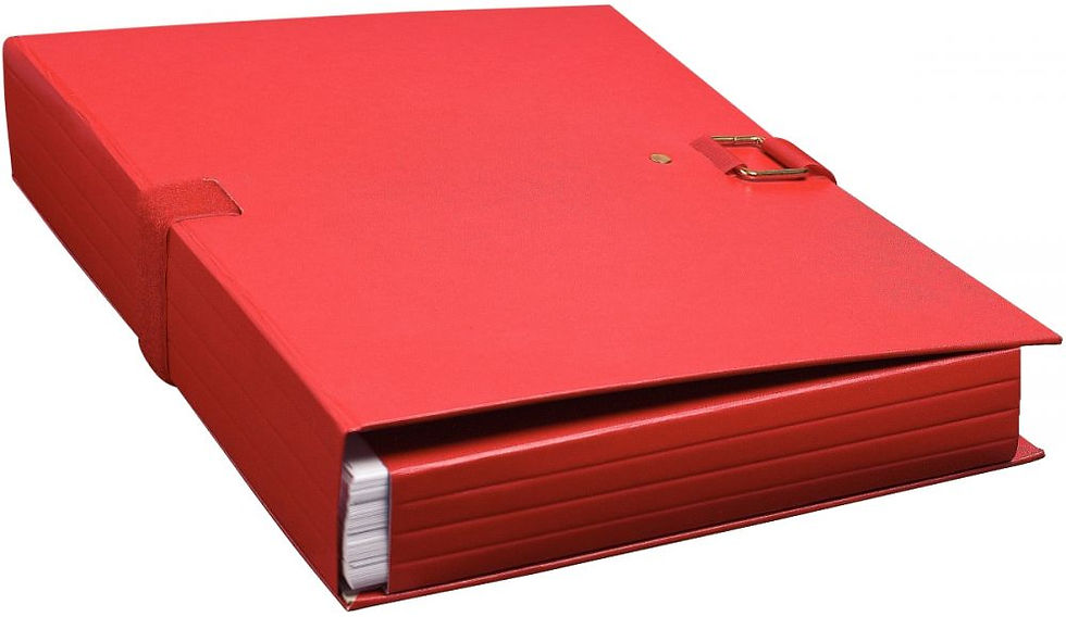 Chemise extensible EXTENSOR à rabat, format 24x32 cm, rouge