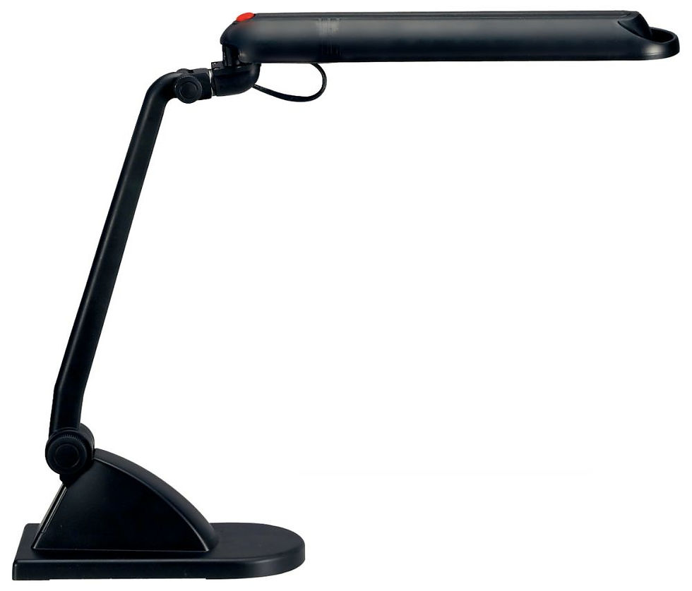 Lampe fluo Adria noir
