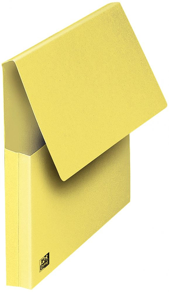 Paquet de 10 pochettes VIP à rabat, format 24x32 cm, jaune pastel