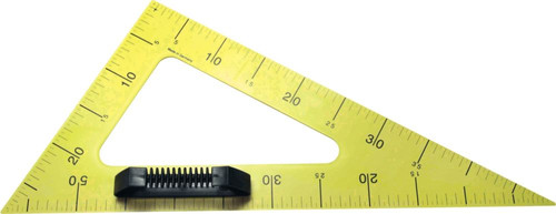 Equerre 50 cm en plastique jaune pour tableau | Burofactory.com