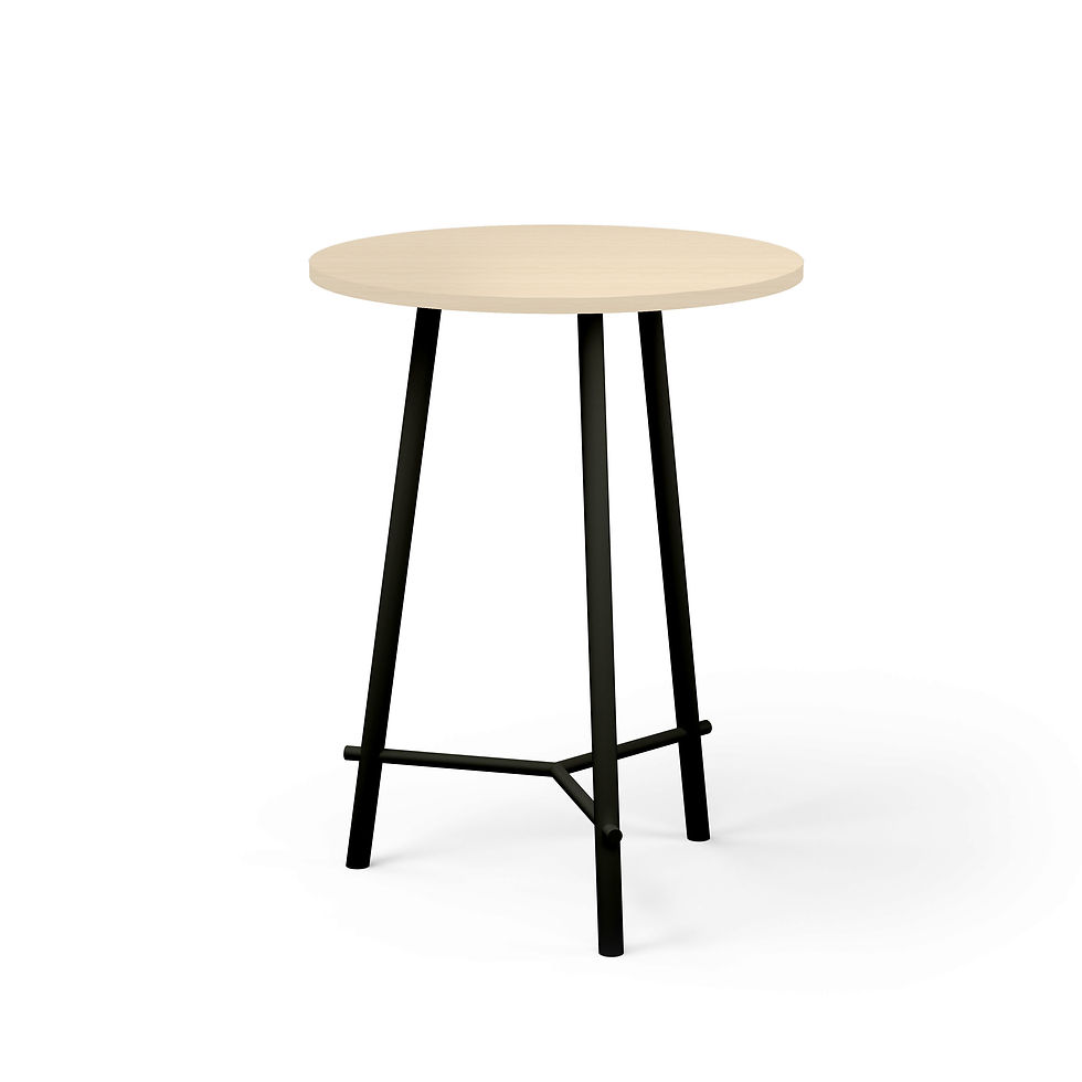 Thumbnail: Table haute ronde COCKTAIL - Piétement Noir