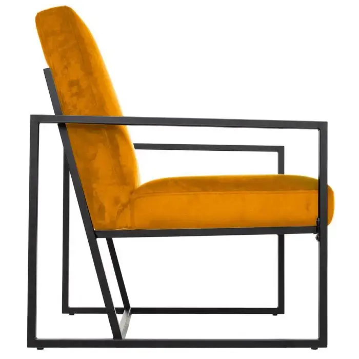 Thumbnail: Fauteuil en velours CAMELIA