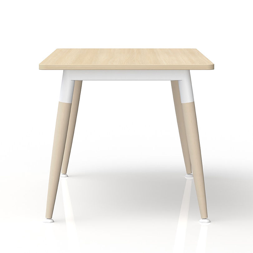 Thumbnail: Table de bureau rectangulaire - Arche métallique Blanc