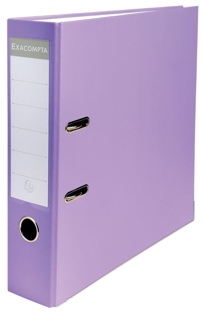 Classeur à levier pour format 21x29,7 cm dos extra large : 80 mm lilas