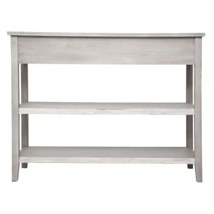Miniature : Console MELINA, bois blanchi, 2 tiroirs