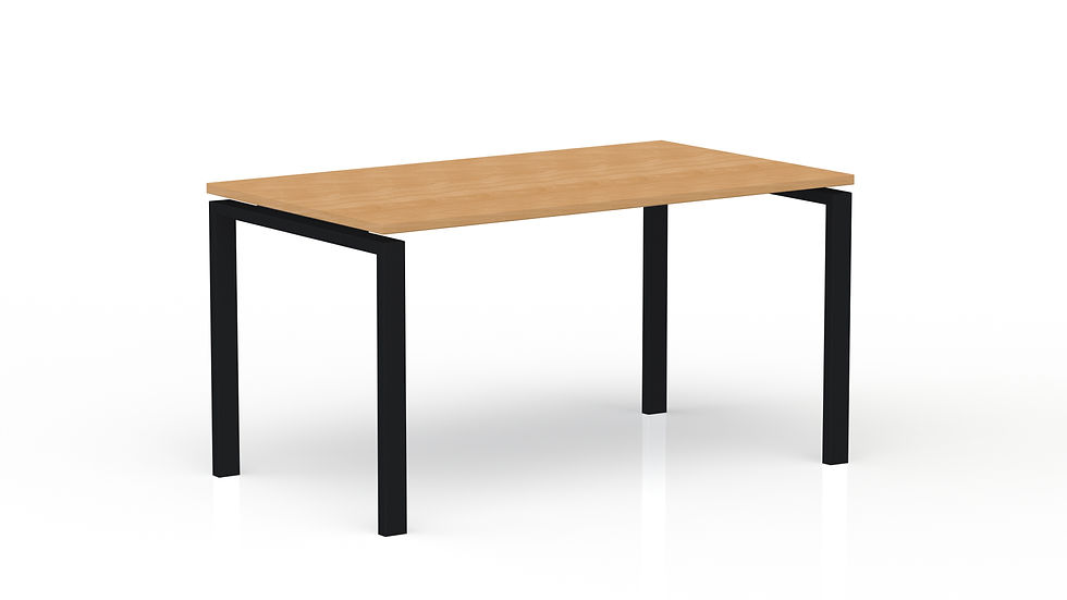 Thumbnail: Bureau rectangulaire Conectika - Piétement Noir