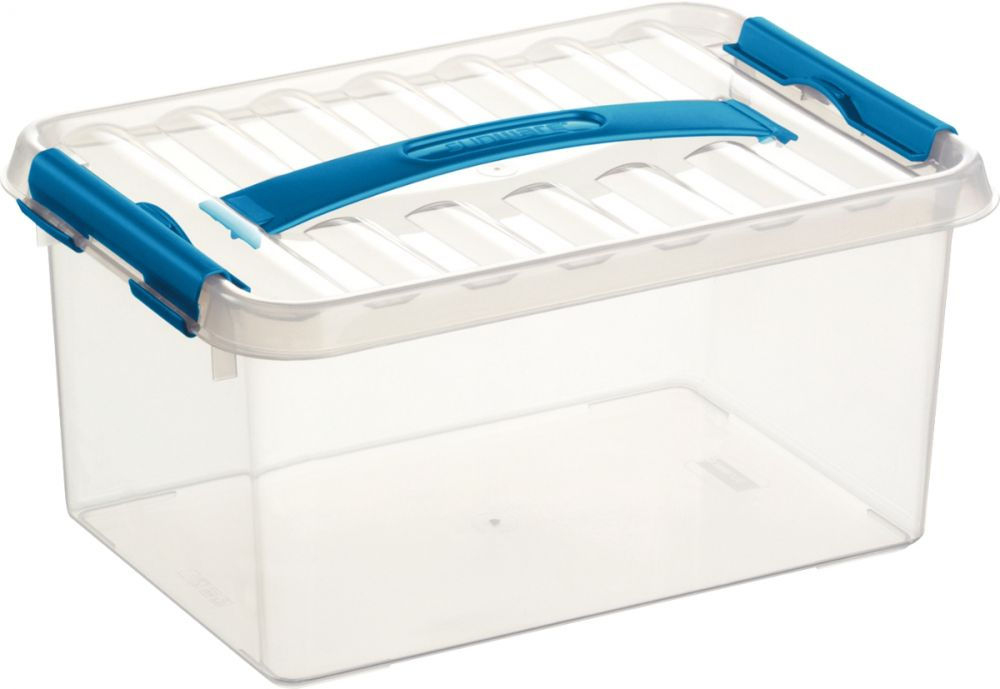 Boîte de rangement avec couvercle QLINE 6L 31 x 20 x 14cm