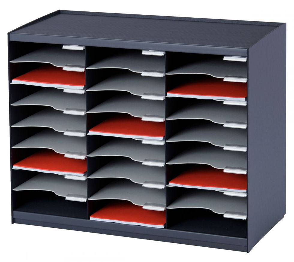 Trieur monobloc 24 cases Anthracite/Gris