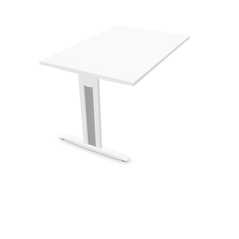 Thumbnail: Retour  pour table de bureau HARRY - Piétement Blanc