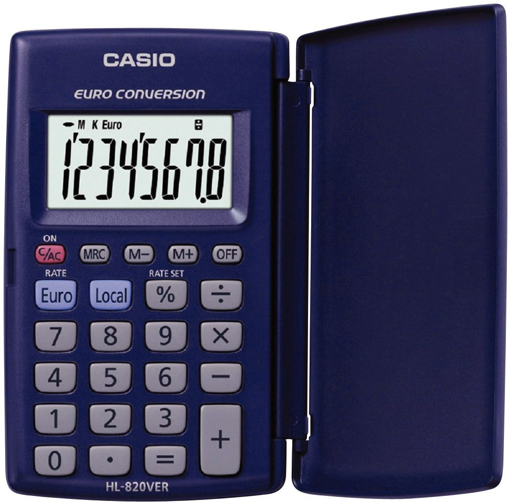 Calculatrice de poche CASIO 8 chiffres HL820VER