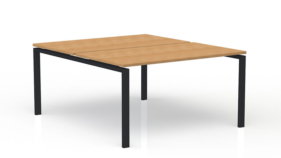 Miniature : Structure partagée Idesk P. 142 cm - Piétement Noir