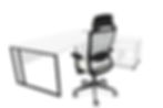 Thumbnail: Bureau direction Straton+ L. 201 cm avec meuble service