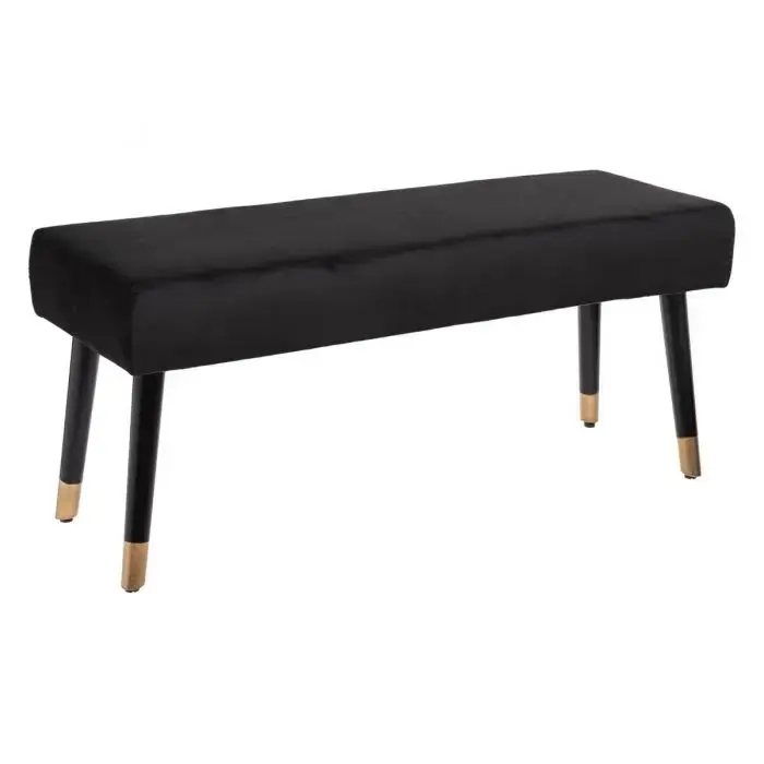 Banquette droite en velours NINA