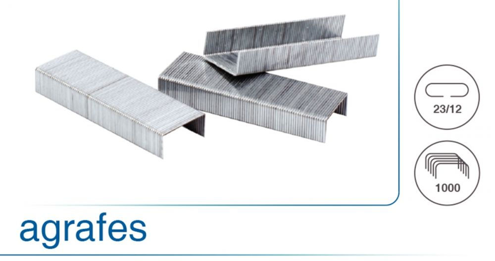 Boîte de 1000 agrafes 23/12 galvanisées