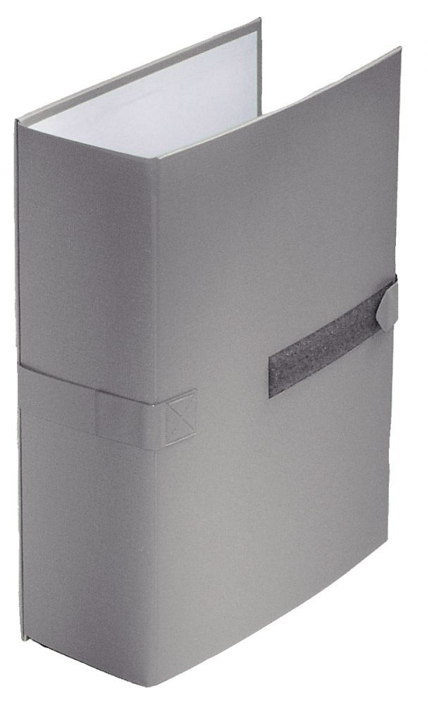 Chemise extensible en balacron à sangle velcro avec rabat, gris