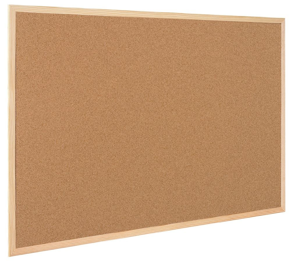 Tableau liège cadre bois 90x120mm