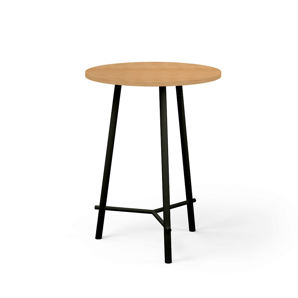 Thumbnail: Table haute ronde COCKTAIL - Piétement Noir
